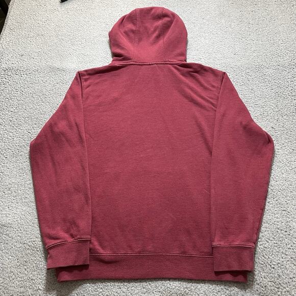 Goat USA Hoodie Mens Medium Red Sweatshirt Pullover Embroidered Pocket - Picture 4 of 13